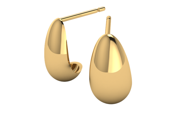 Aretes de gota grande