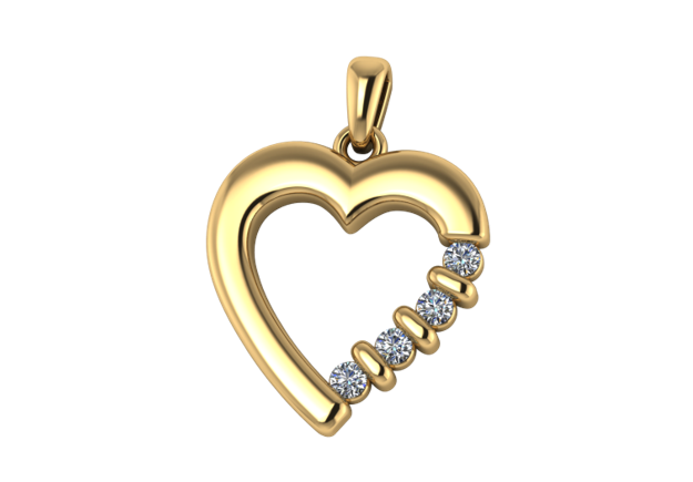 Colgante de Corazón Brillo Eterno