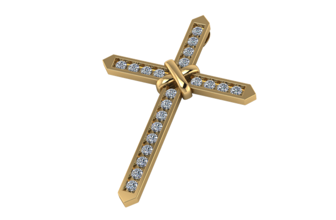 Colgante de Cruz Atada Maxi