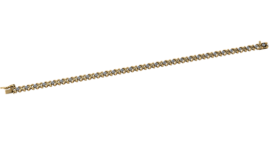 Brazalete de X con Diamantes 1ct