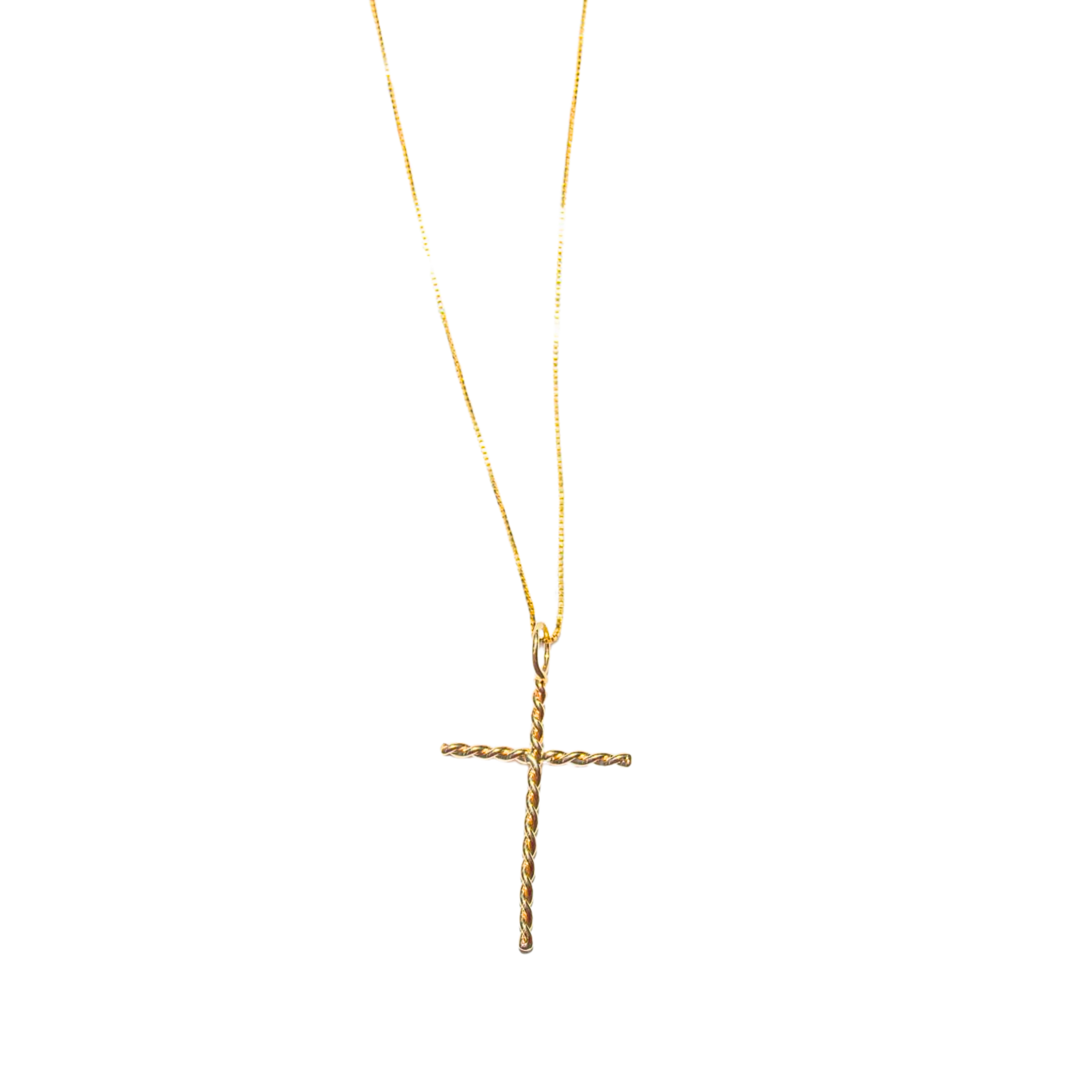 Colgante Cruz Trenzada