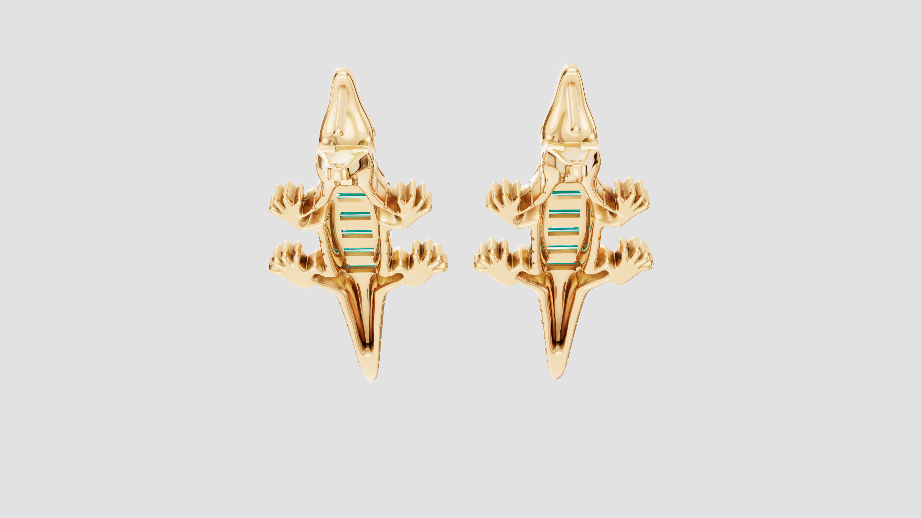 Crocodile Earrings
