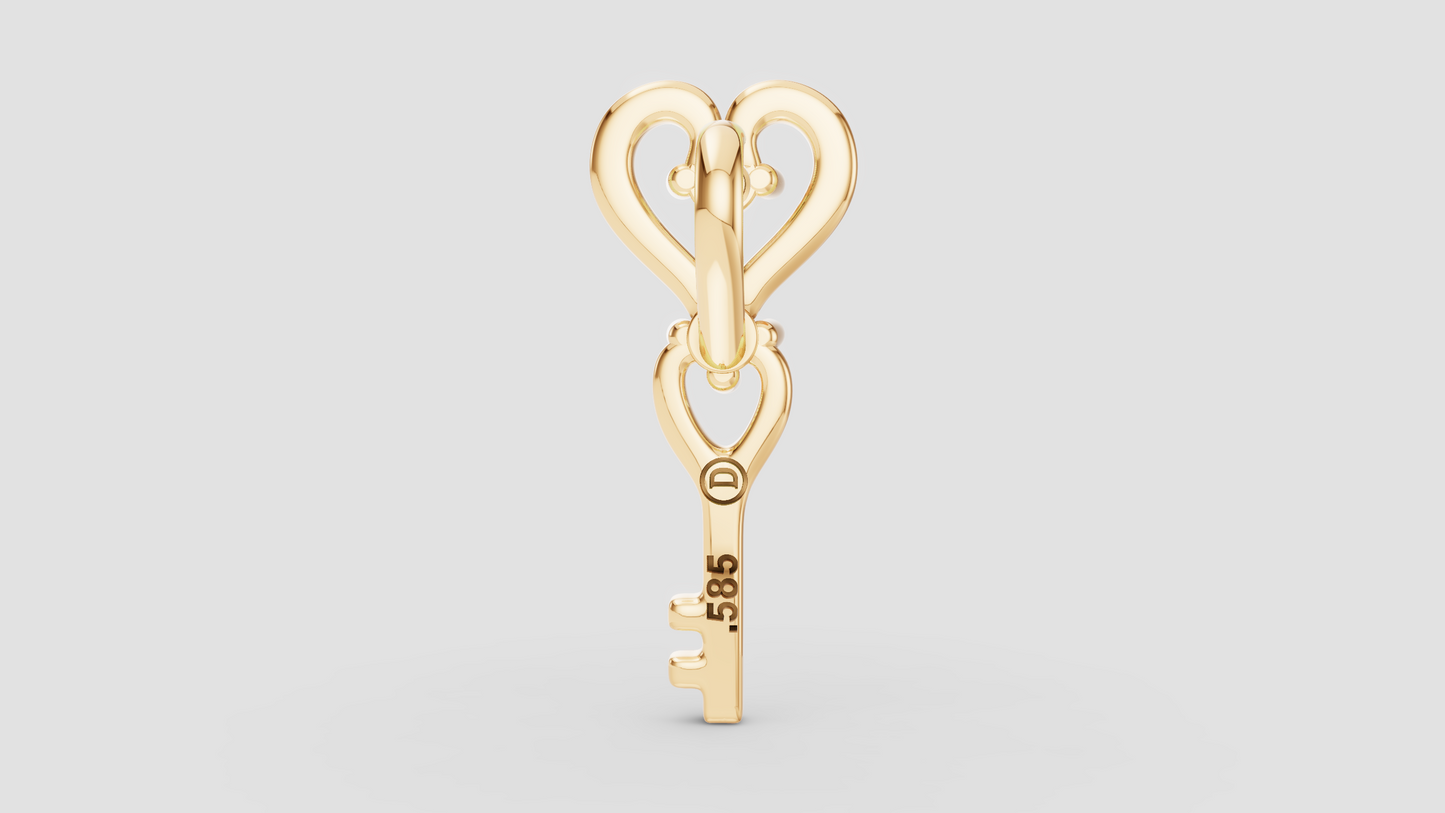 Colgante de Llave del Corazón