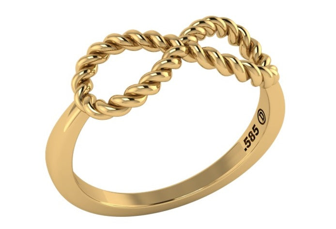 Anillo Infinito Trenzado