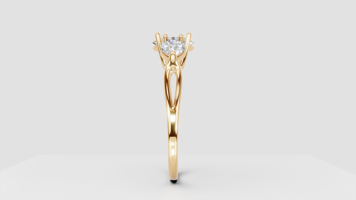 Anillo de Corona Oval