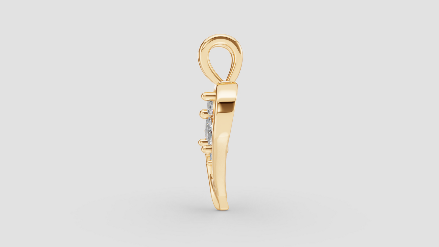 Colgante Corazón con Flor