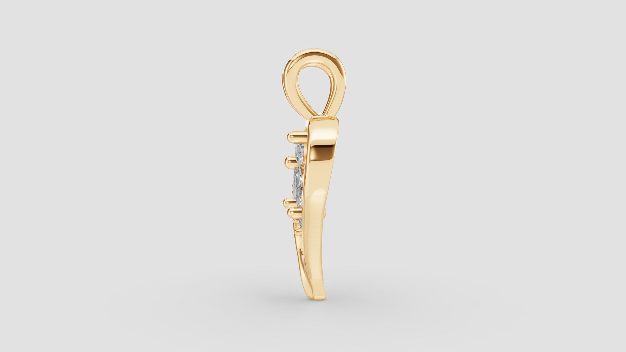 Colgante Corazón con Flor