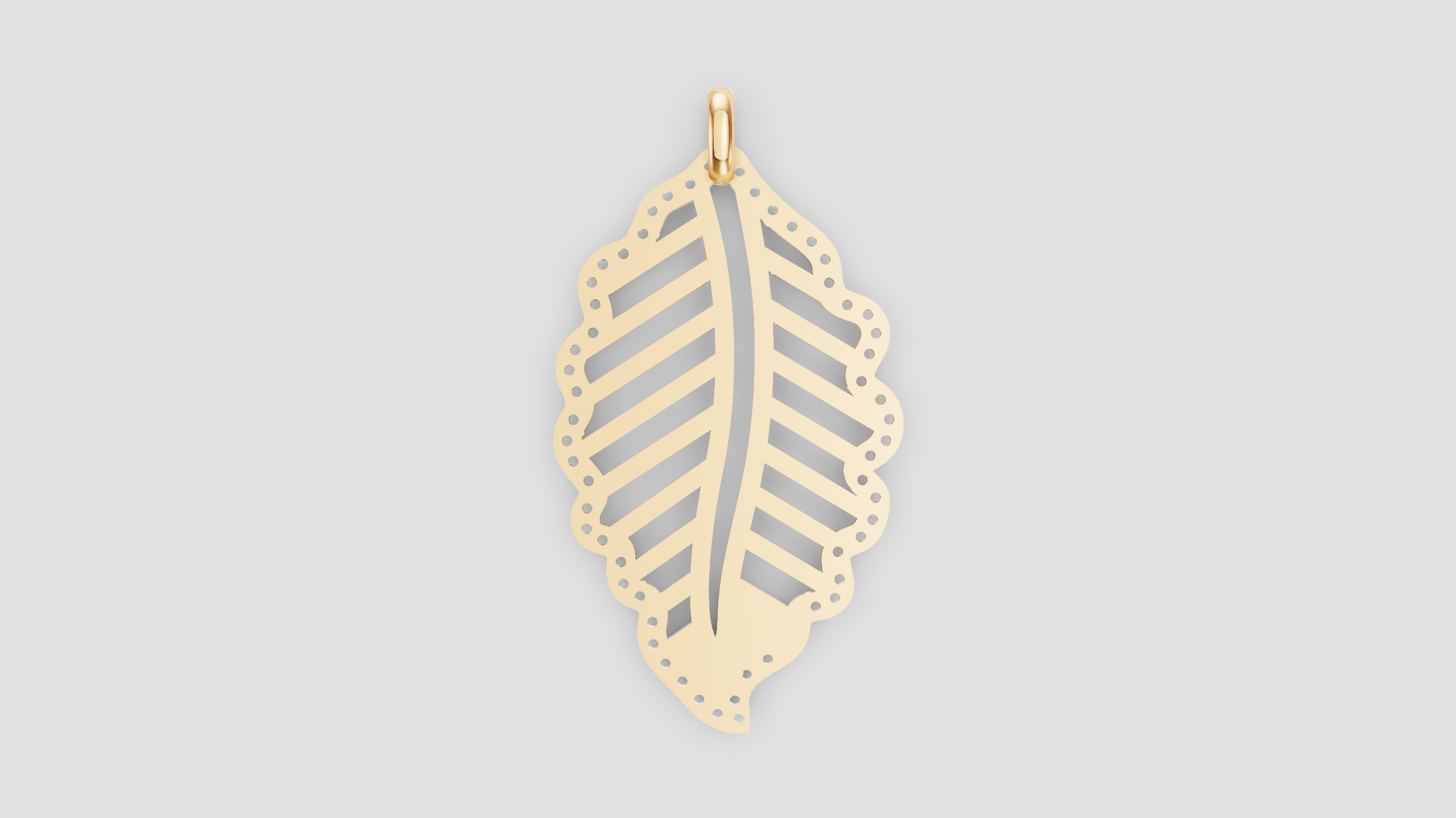 Colgante de Hoja de Oro