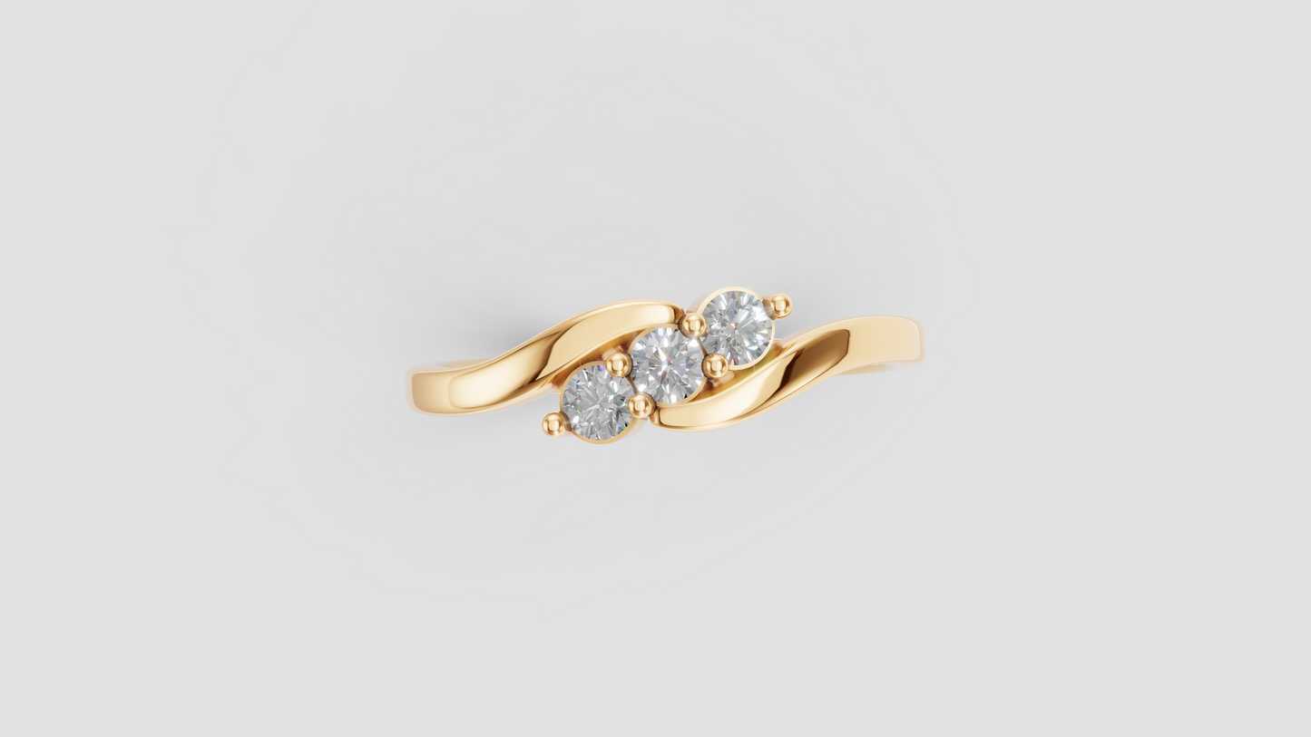 Anillo Trilogía Brillante