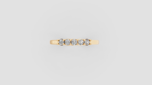 Anillo Cinco Destellos