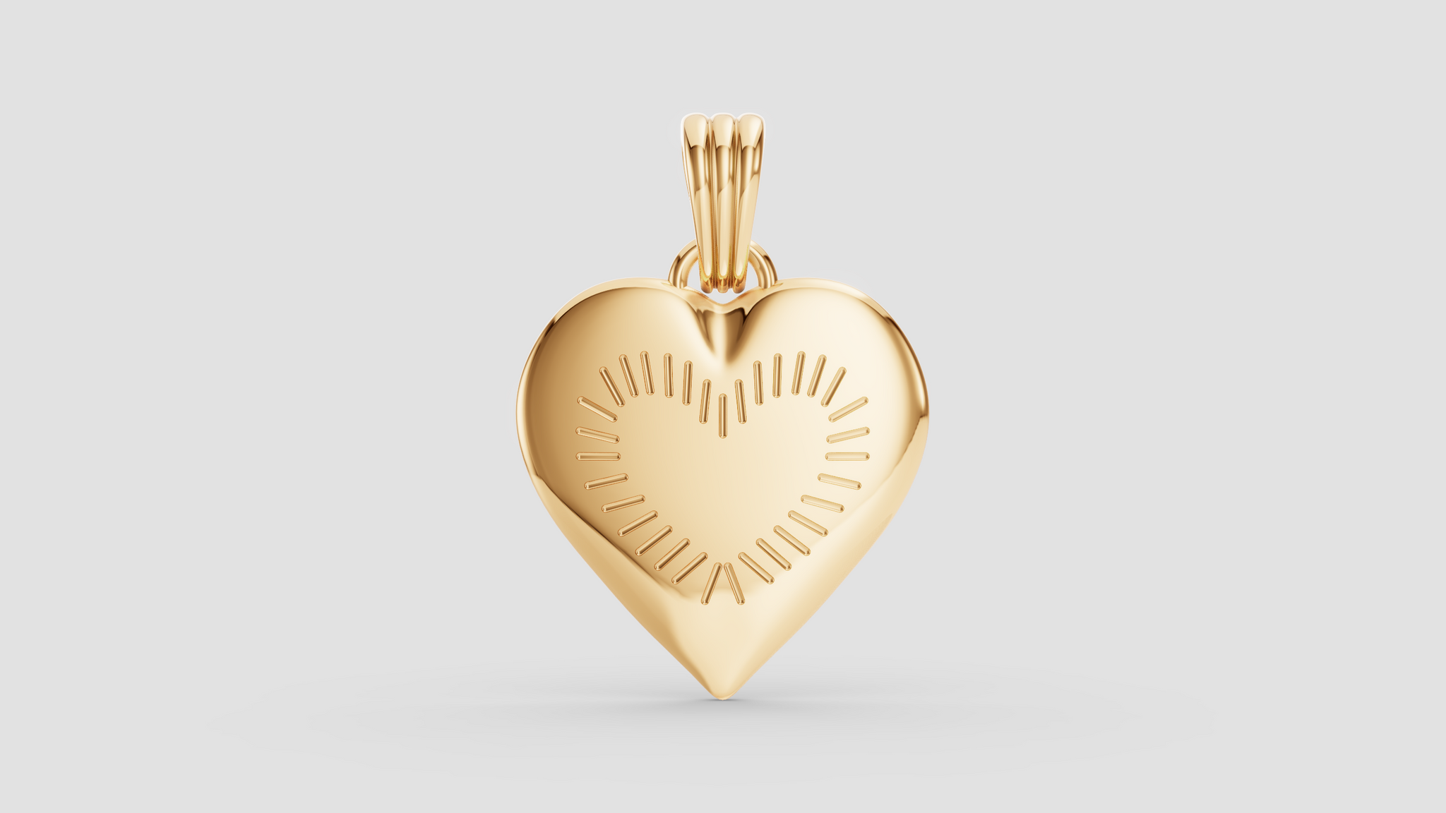 Colgante de Corazón Dorado