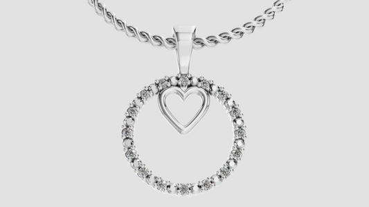 Colgante Corazon Brillante