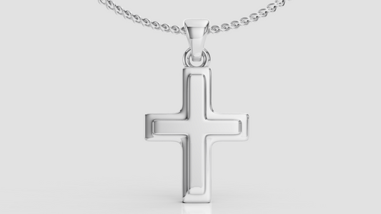 Colgante de Cruz con Borde