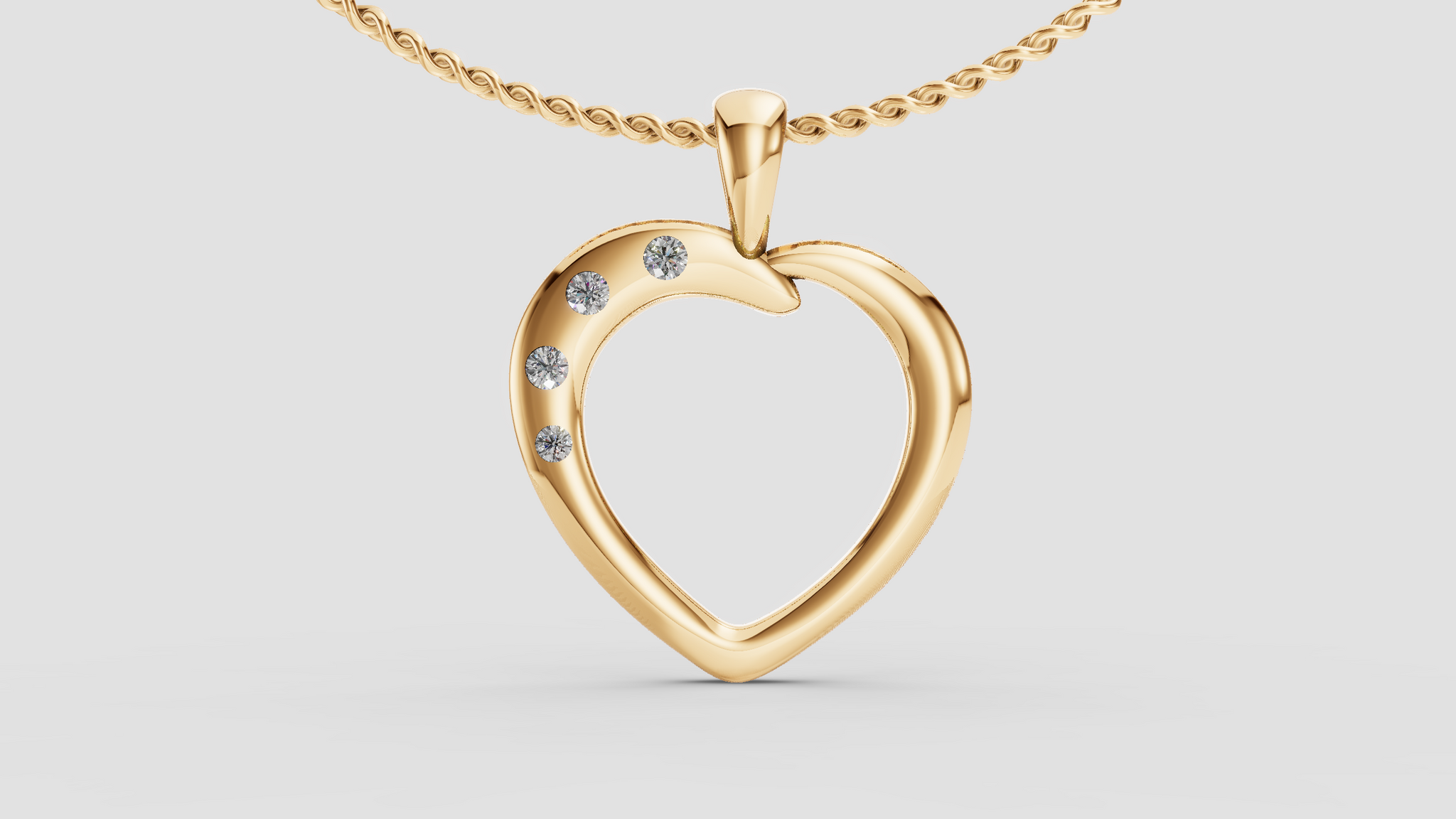 Colgante de Corazón Glamuroso