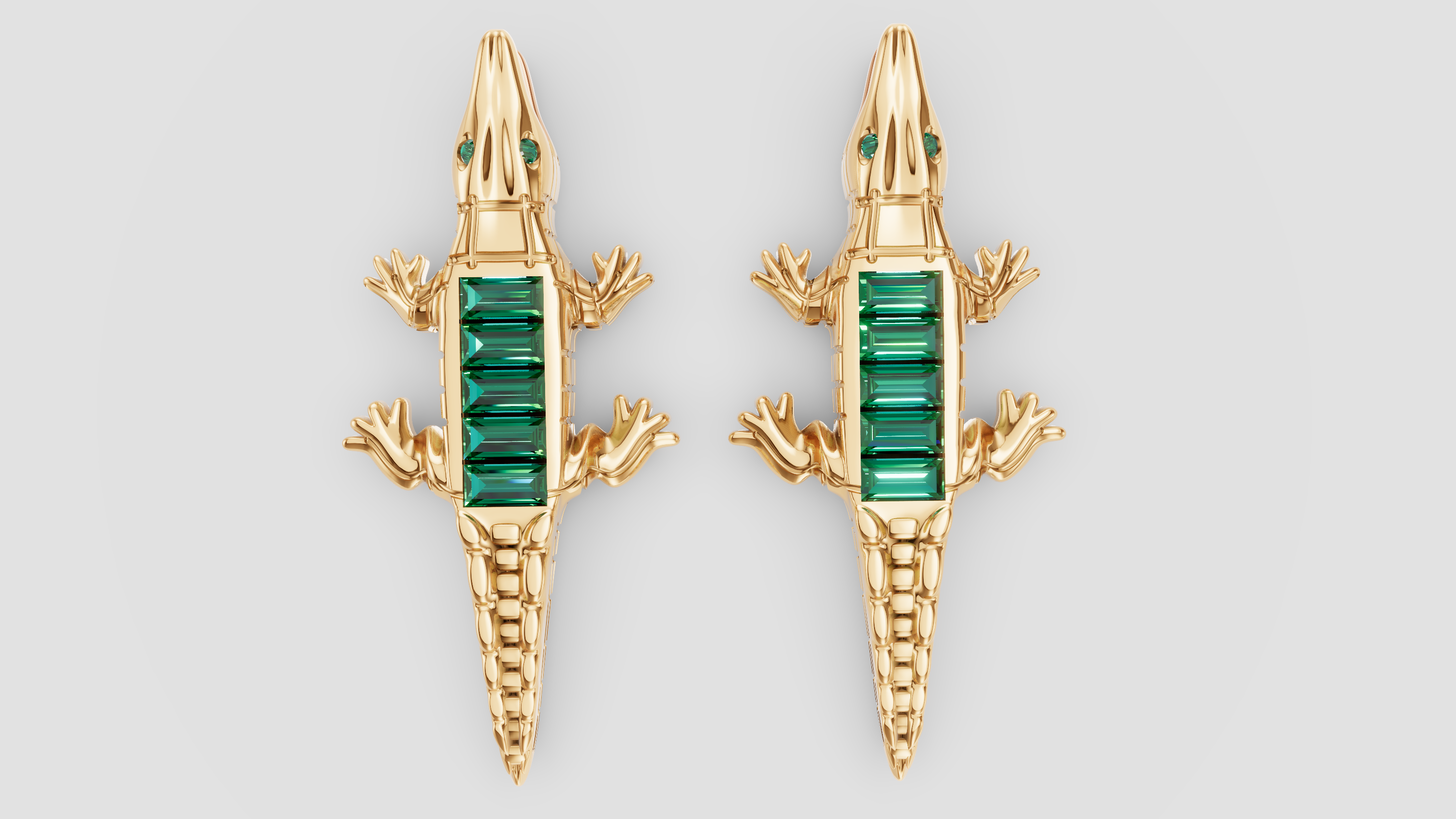 Crocodile Earrings