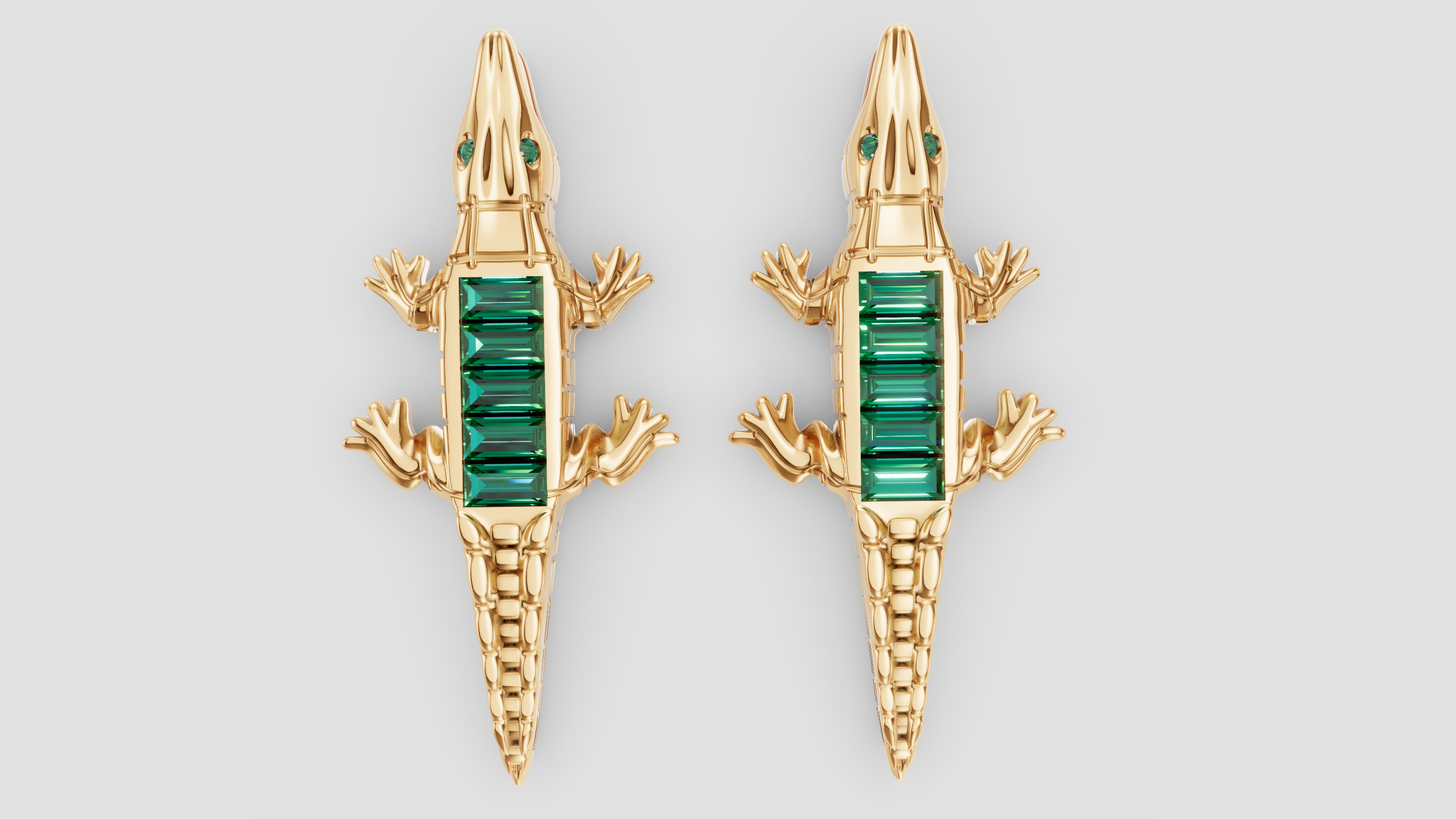 Crocodile Earrings