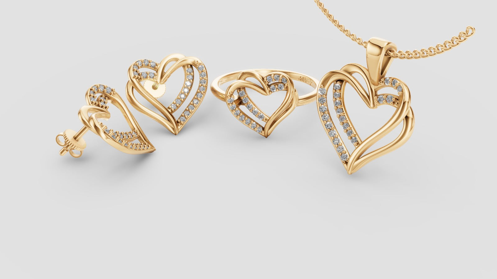 Crossed Hearts Set
