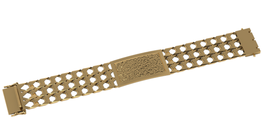 Brazalete con Placa Texturizada