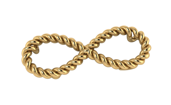 Collar de Infinito Corchado