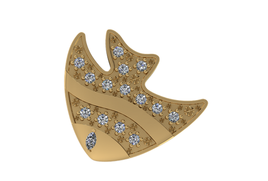 Collar de Pez Angel con Diamantes