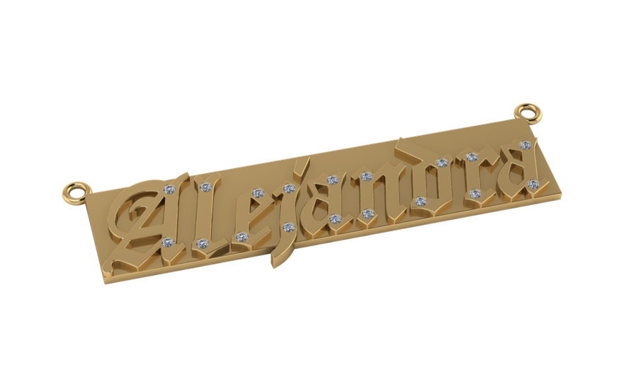 Collar Personalizable con Diamantes