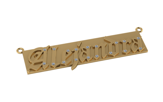 Collar Personalizable con Diamantes