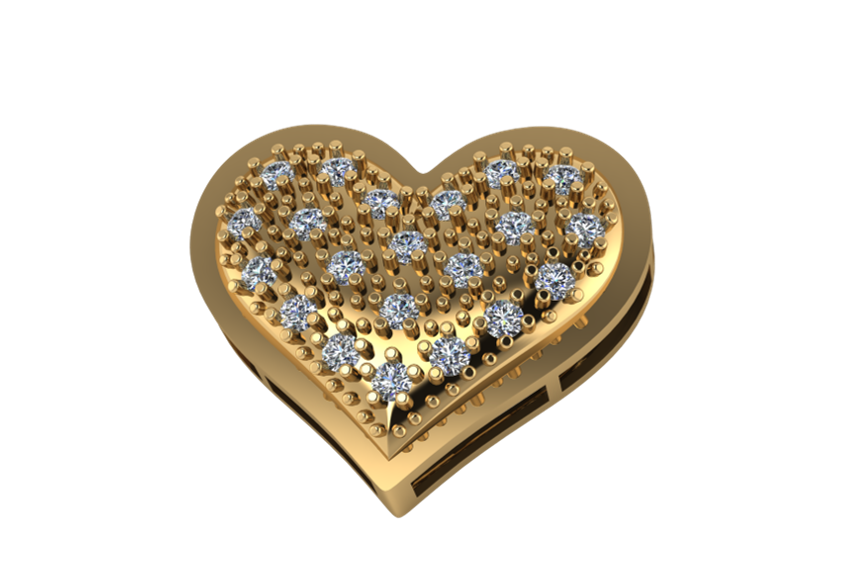 Collar de Corazón Lucero de Amor