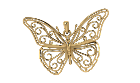 Colgante de Mariposa Filigrana