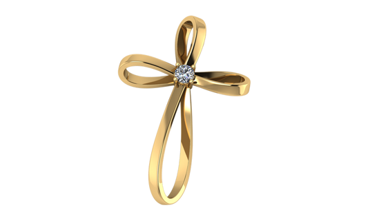 Colgante Cruz de Listón