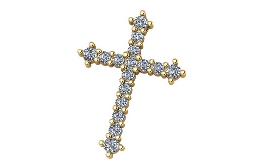Colgante Cruz de Diamantes