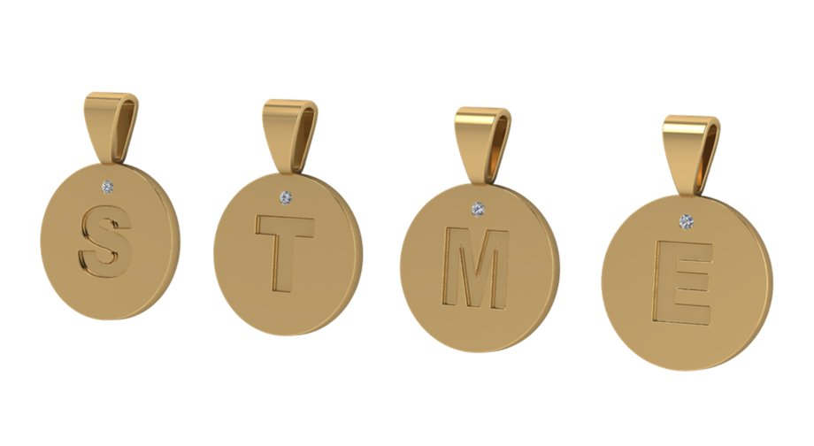 Colgante Personalizable con Inicial