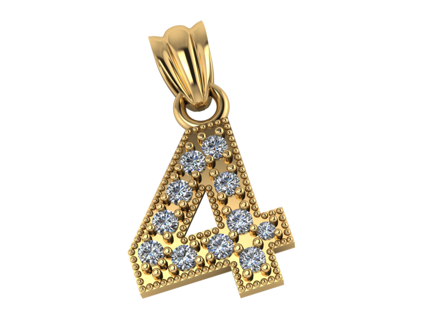 Colgante de Numeros sin Borde