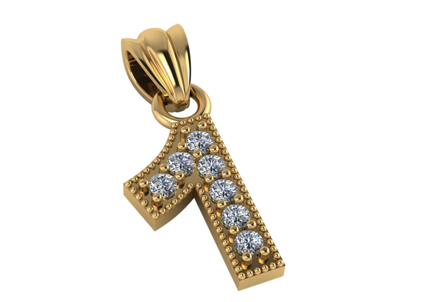 Colgante de Numeros sin Borde