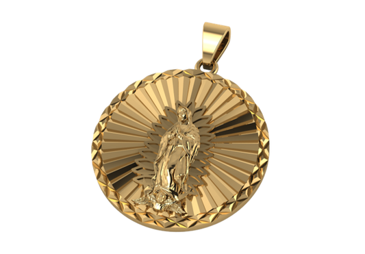 Colgante Redondo de Virgen María
