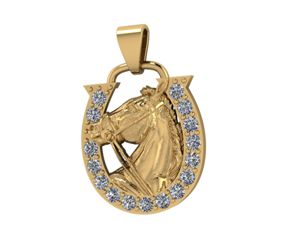 Colgante de Caballo con Herradura