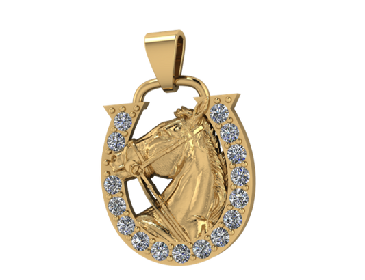 Colgante de Caballo con Herradura