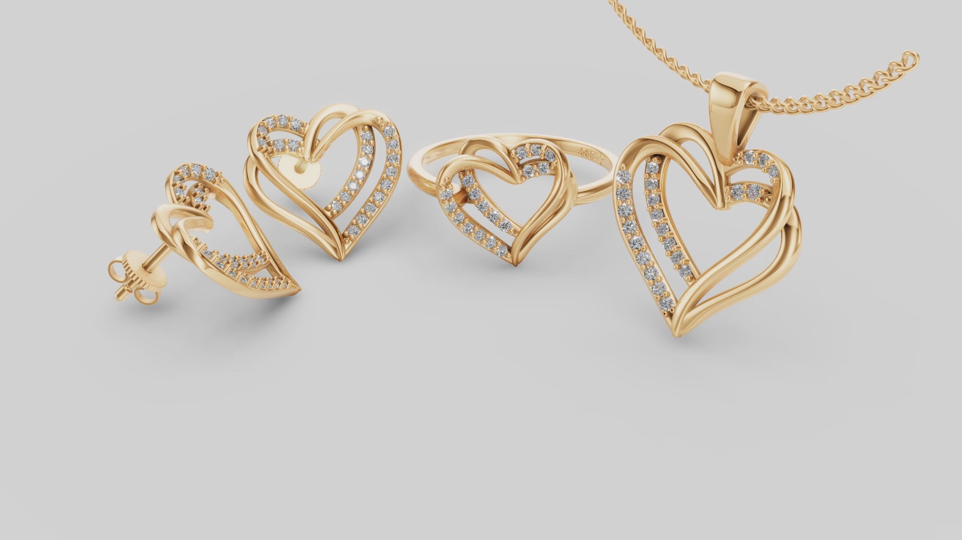 Crossed Hearts Set