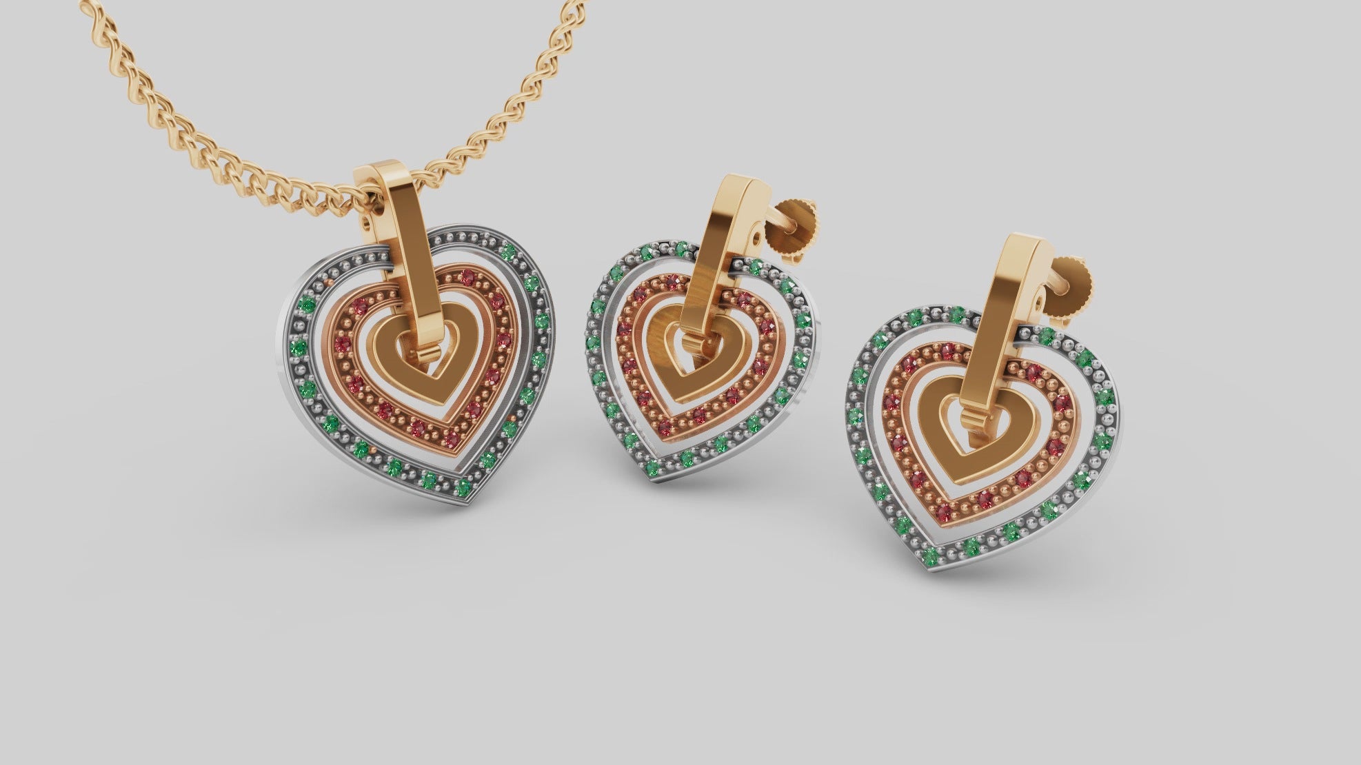 Three Hearts Buildable Set