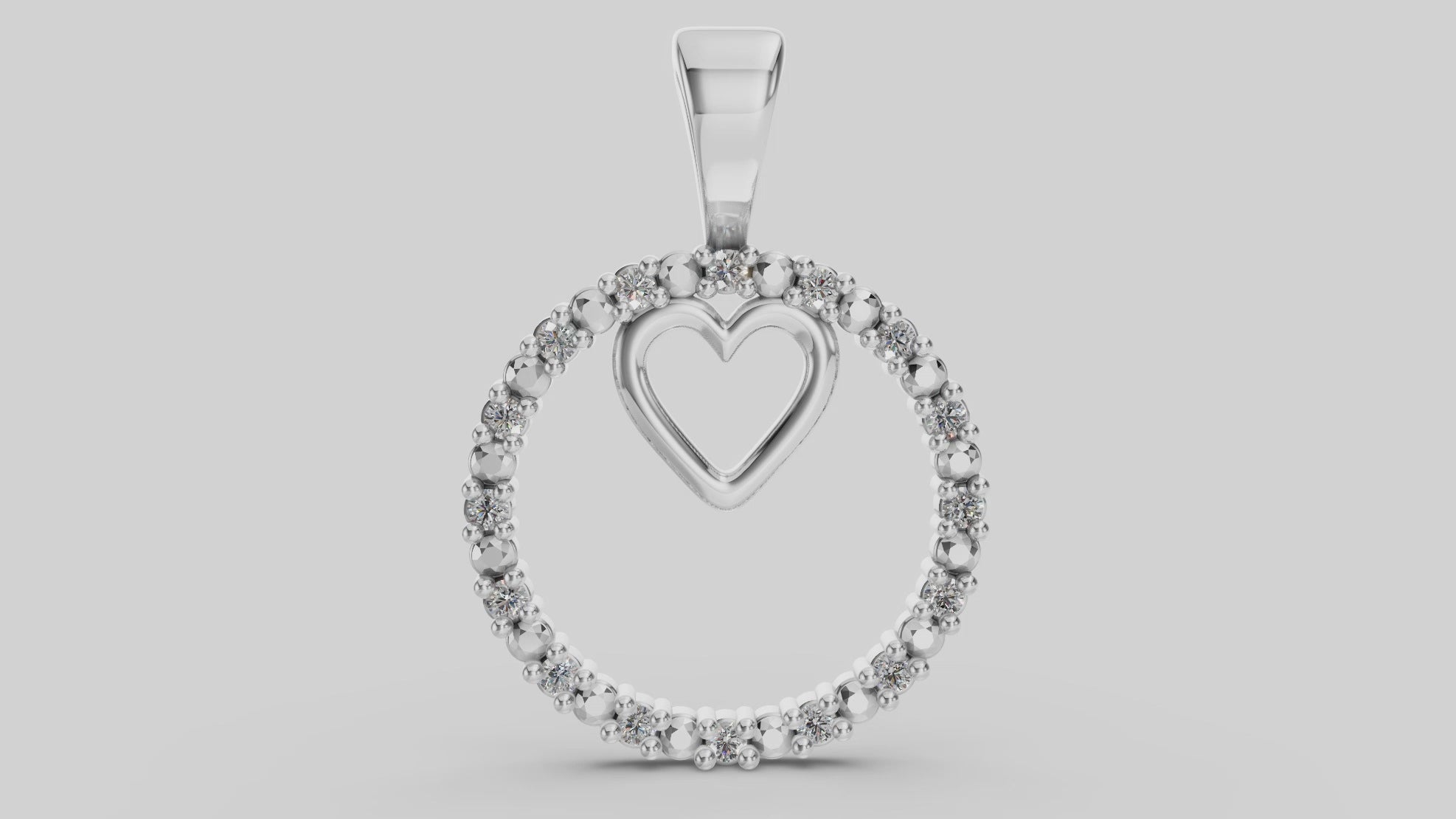 Colgante Corazon Brillante