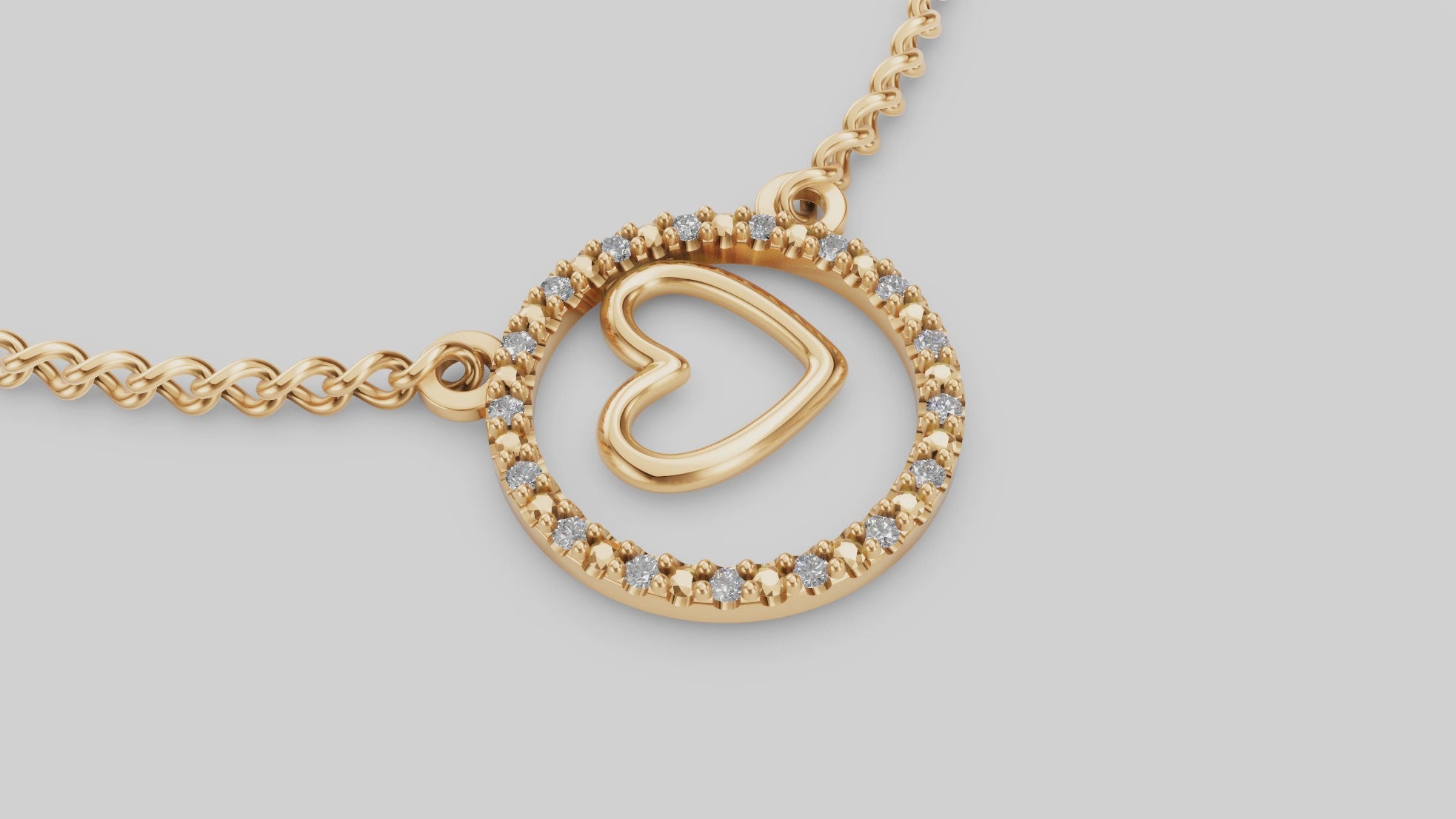 Heart in Orbit Pendant