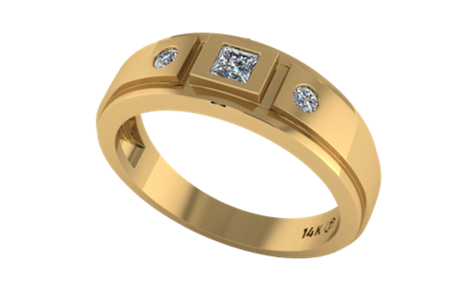 Anillo con Princesa Central