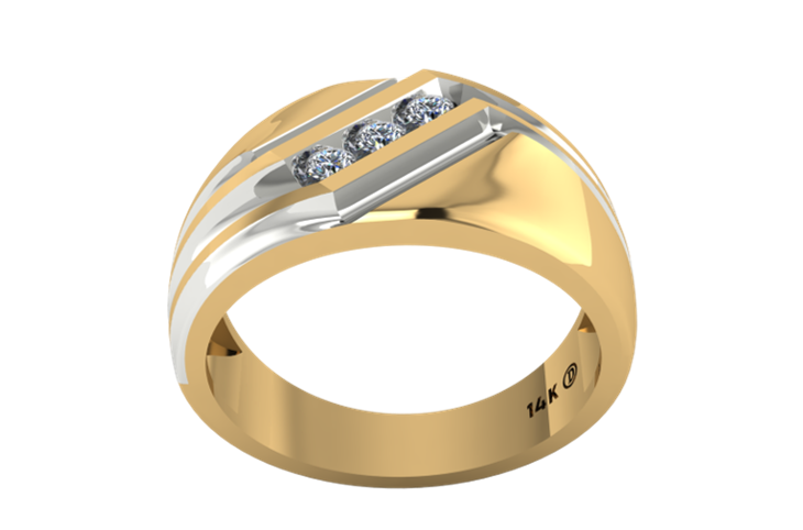 Anillo de Caballero Tres Destellos