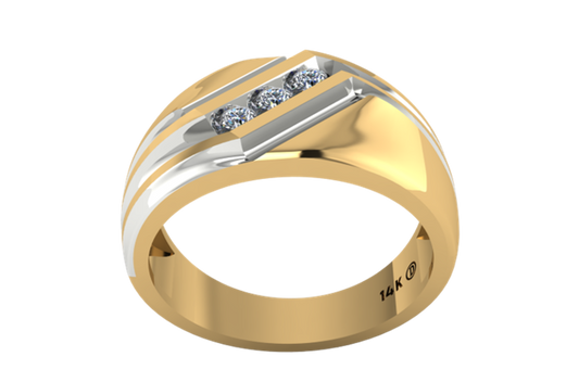 Anillo de Caballero Tres Destellos