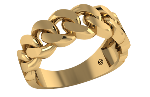 Anillo de Cadena con shank liso