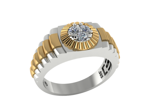 Anillo de Caballero Estilo Rolex