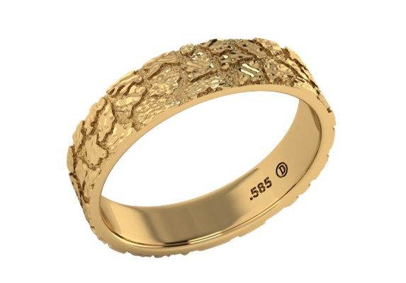 Anillo Texturizado Nugget