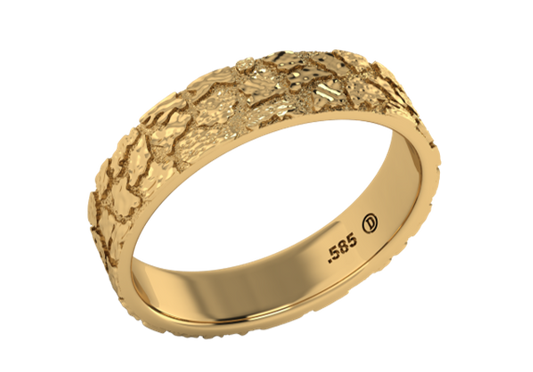 Anillo Texturizado Nugget