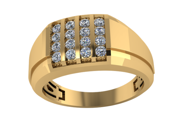 Anillo de Caballero Doce Diamantes