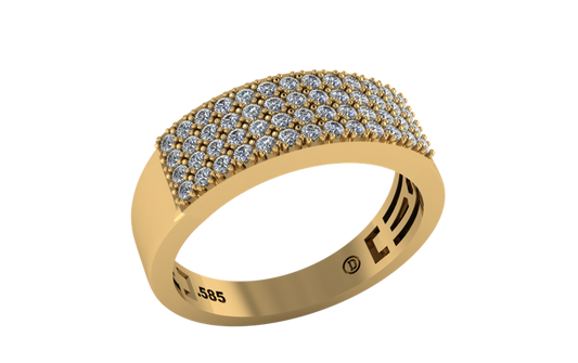 Anillo Pavé de 52 Diamantes