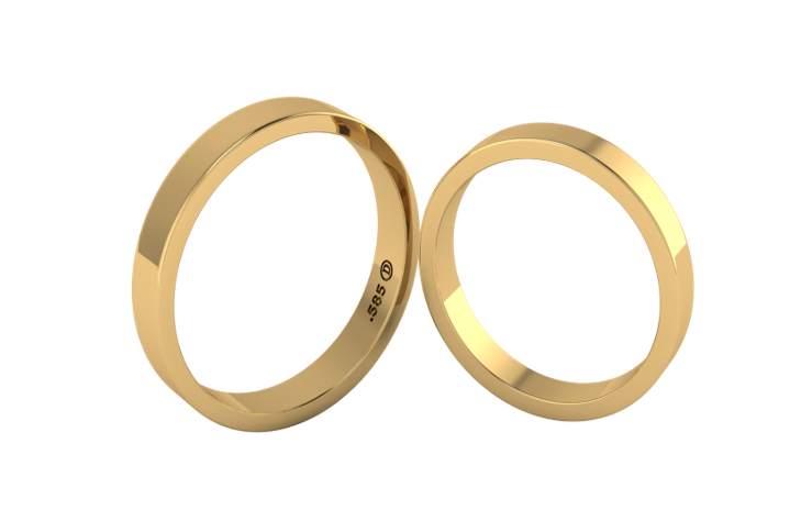 Bandas Matrimoniales lisas